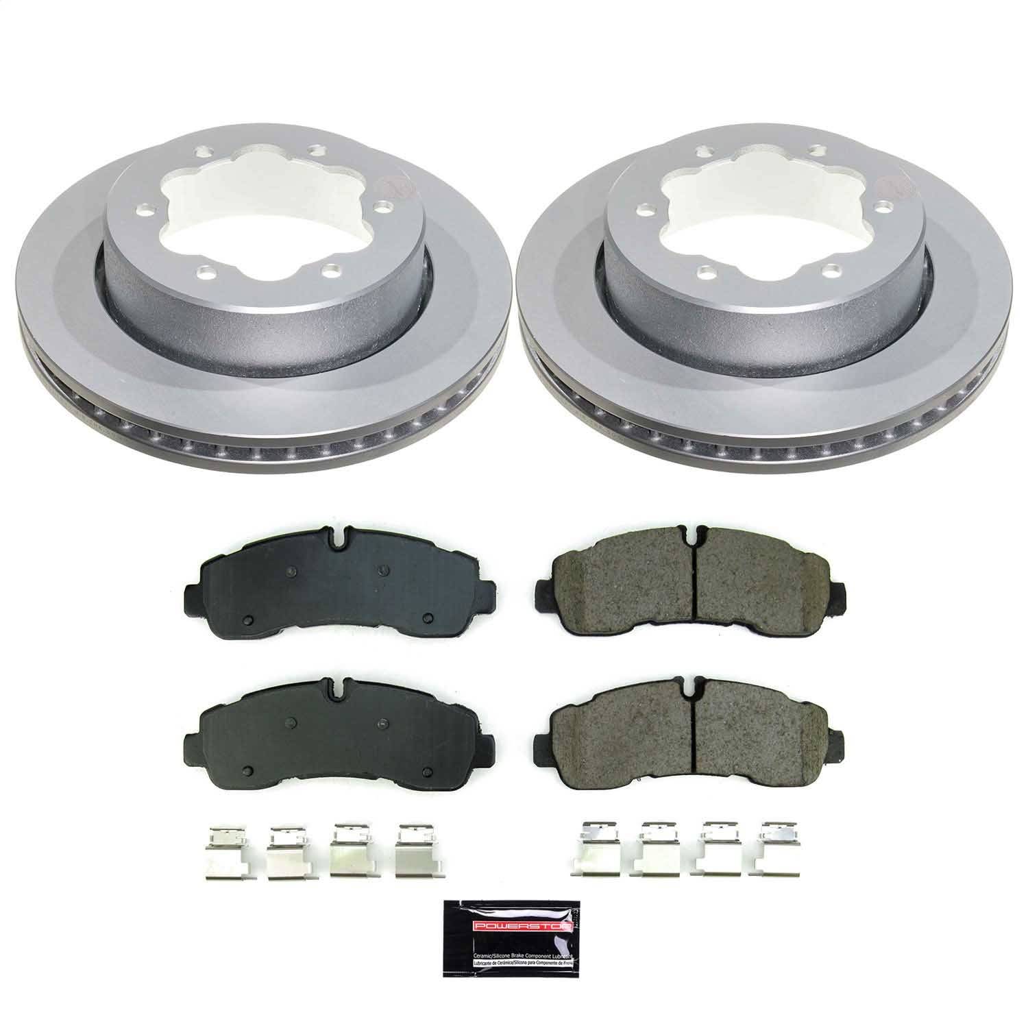 PowerStop CRK8981 - Power Stop 20-23 Ford Transit-350 HD Rear Z17 Coated Brake Kit PowerStop CRK8981 - Power Stop 20-23 Ford Transit-350 HD Rear Z17 Coated Brake Kit