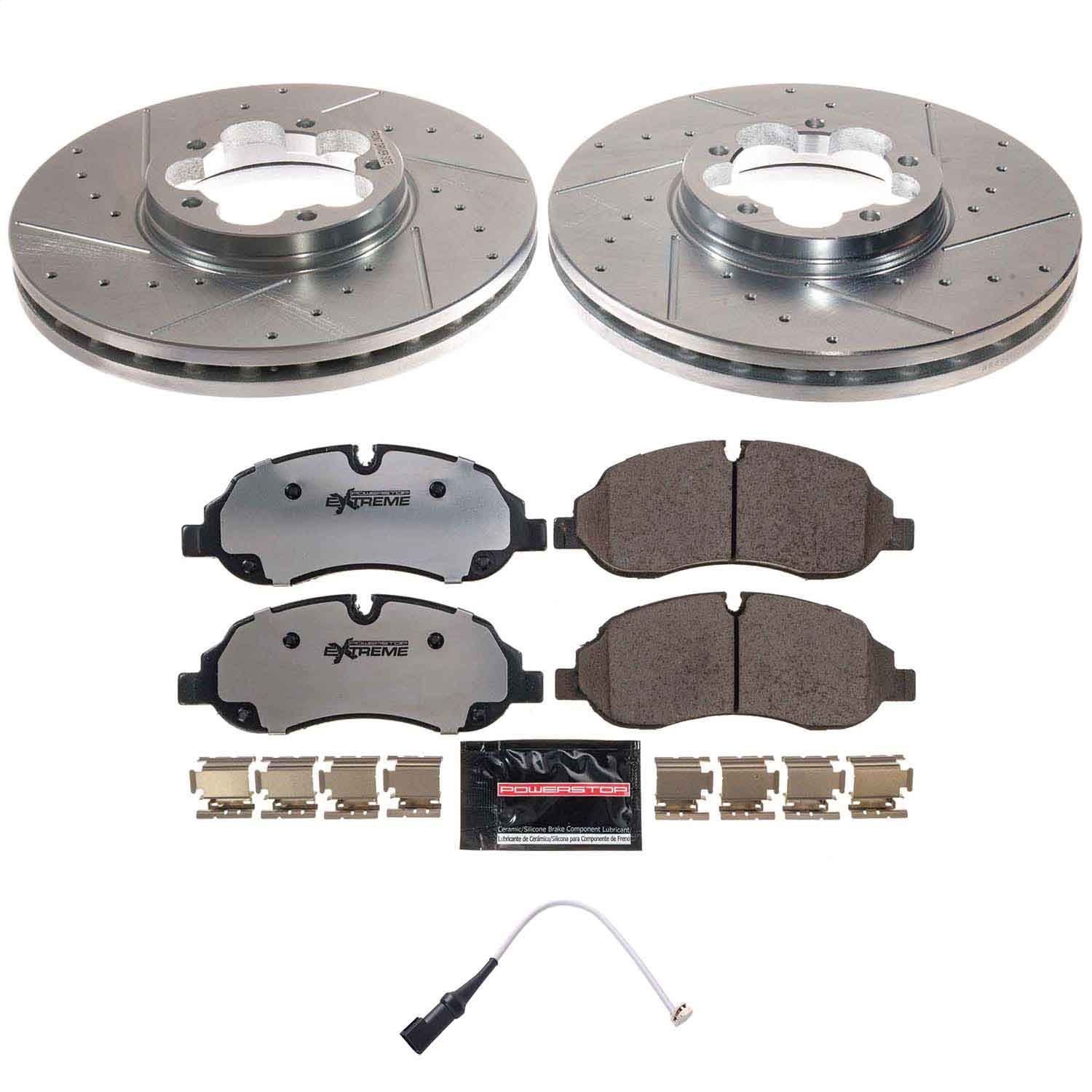PowerStop K8988-36 - Power Stop 20-21 Ford Transit-150 Front Z36 Truck & Tow Brake Kit