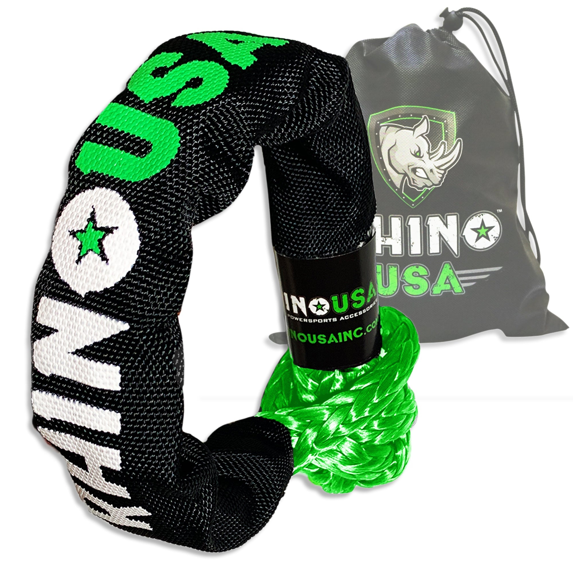Rhino USA SFTSHACK-12-GRN-1 - Synthetic Soft Shackle Green