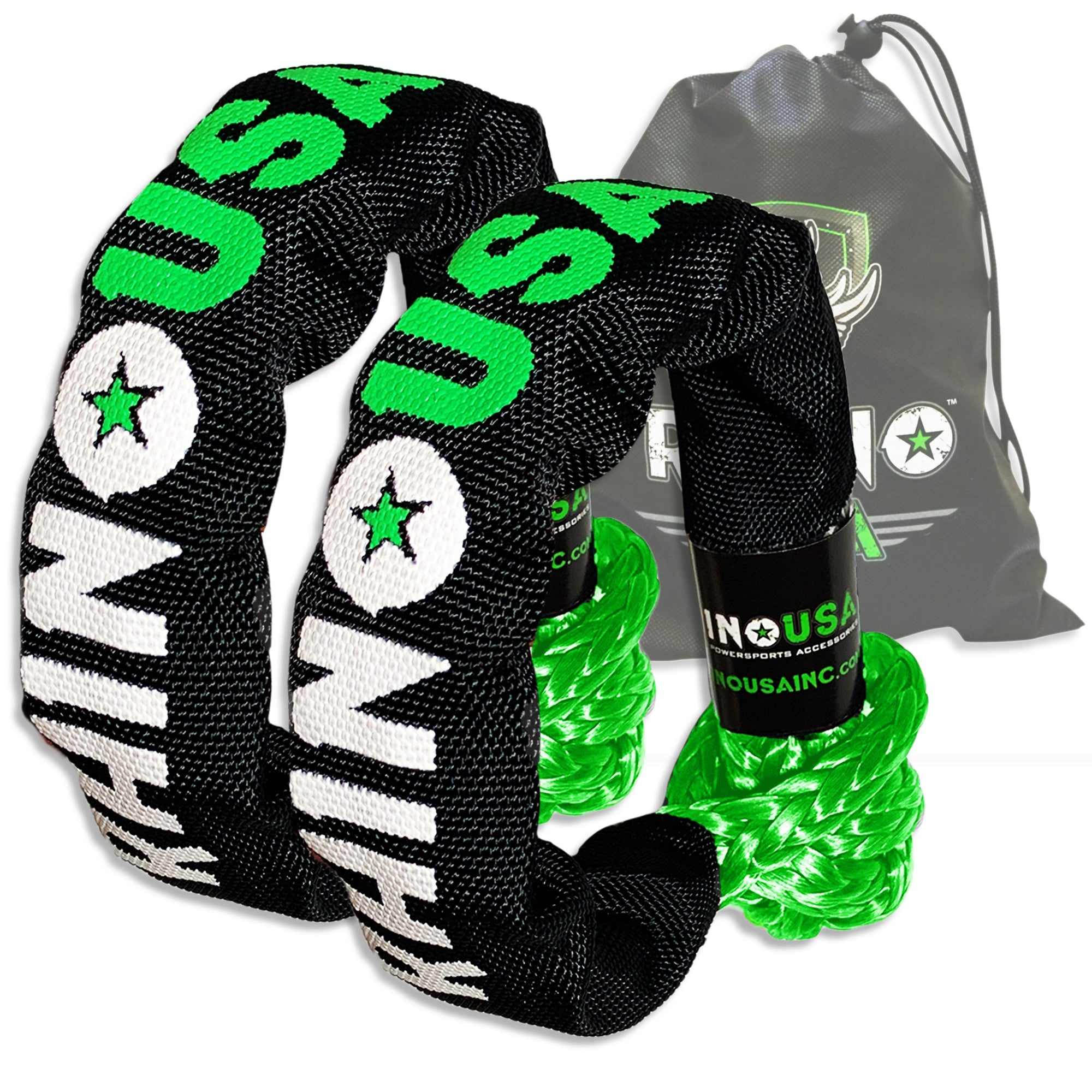Rhino USA SFTSHACK-12-GRN-2 - Synthetic Soft Shackles Green (2-Pack) Rhino USA SFTSHACK-12-GRN-2 - Synthetic Soft Shackles Green (2-Pack)