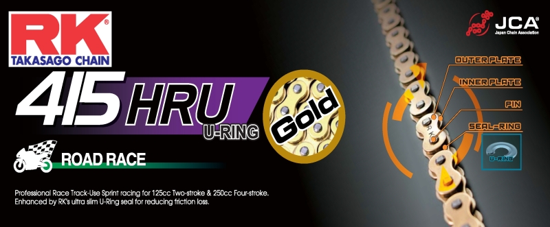 RK Chain GB415HRU144 - 415 Sprint Racing Chain