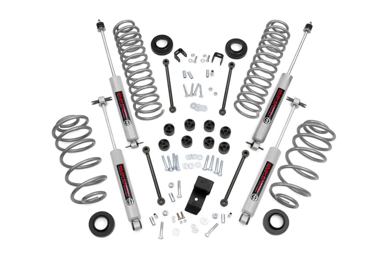Rough Country 643.20 - 3.25 Inch Lift Kit - 4 Cyl - Jeep Wrangler TJ (03-06)/Wrangler Unlimited (04-06) Rough Country 643.20 - 3.25 Inch Lift Kit - 4 Cyl - Jeep Wrangler TJ (03-06)/Wrangler Unlimited (04-06)