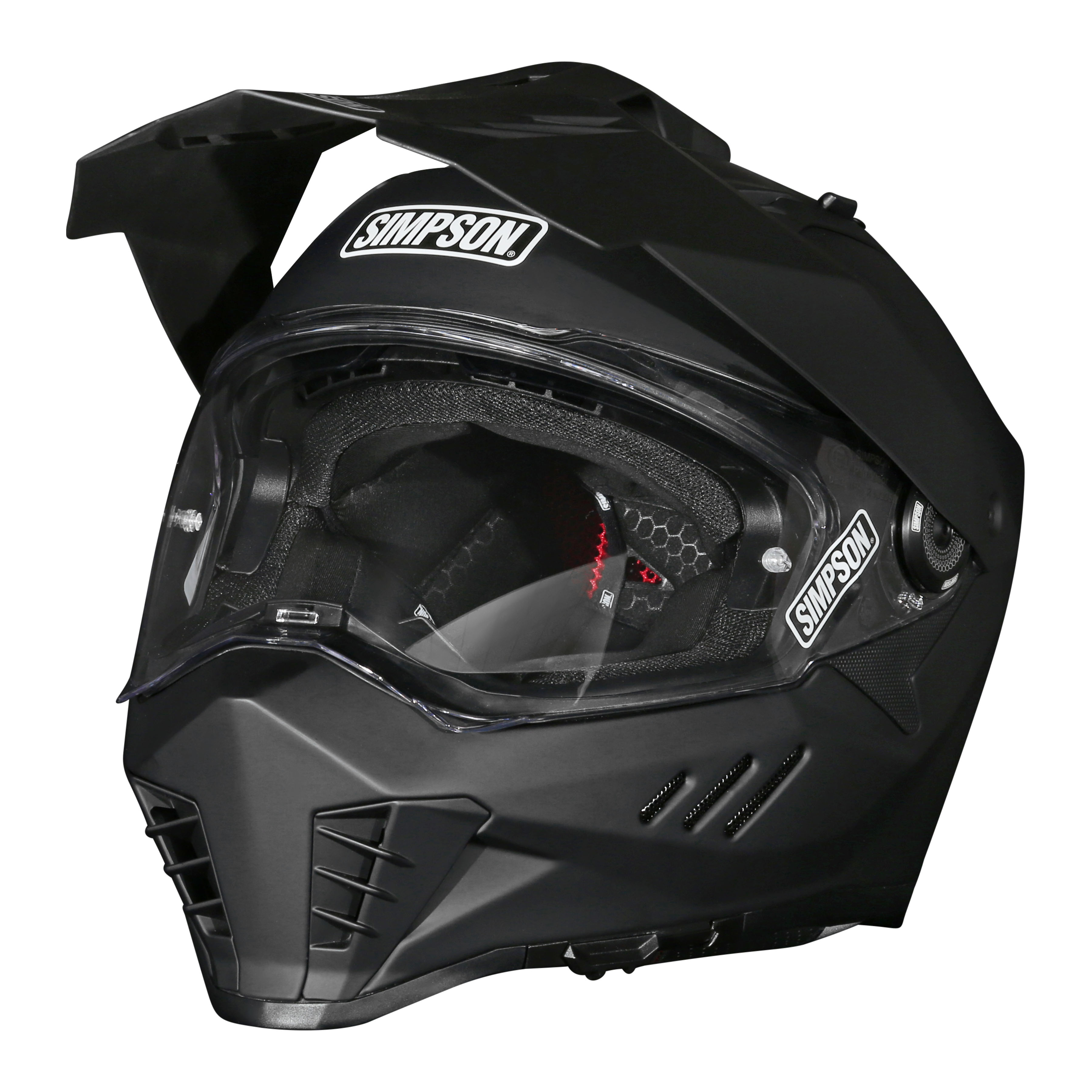 Simpson Motorcycle XB3SM - XCURSION BANDIT HELMET MATTE BLACK SMALL