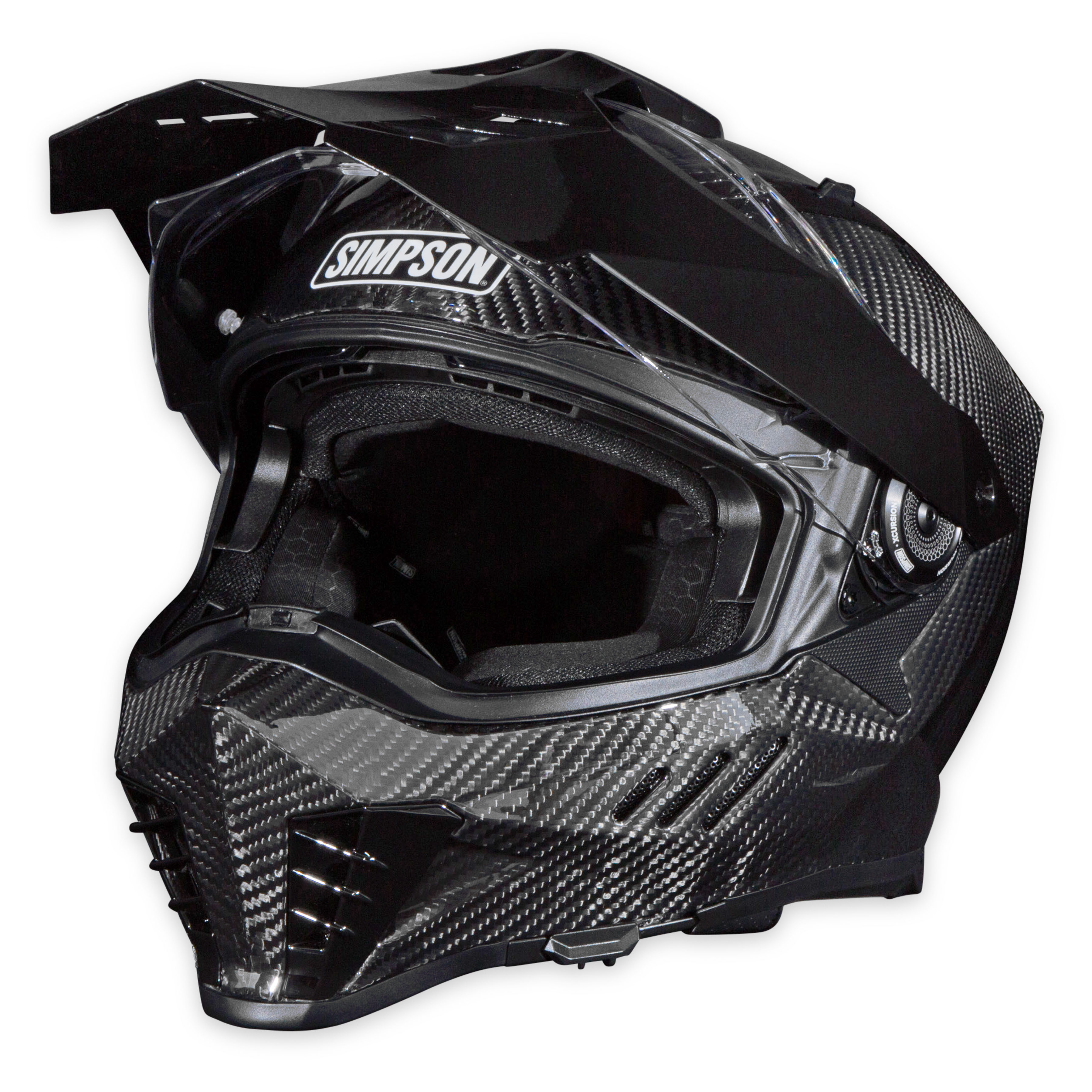 Simpson Motorcycle XBCXS - Xcursion Bandit Helmet - Carbon