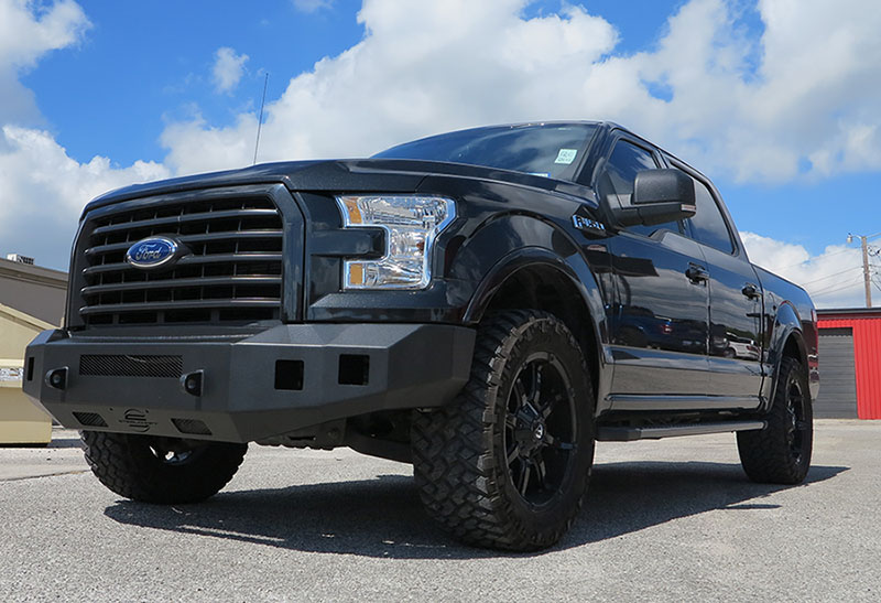 Steelcraft 71-11410 - 15-17 Ford F150 Textured Black Fortis Front Bumper