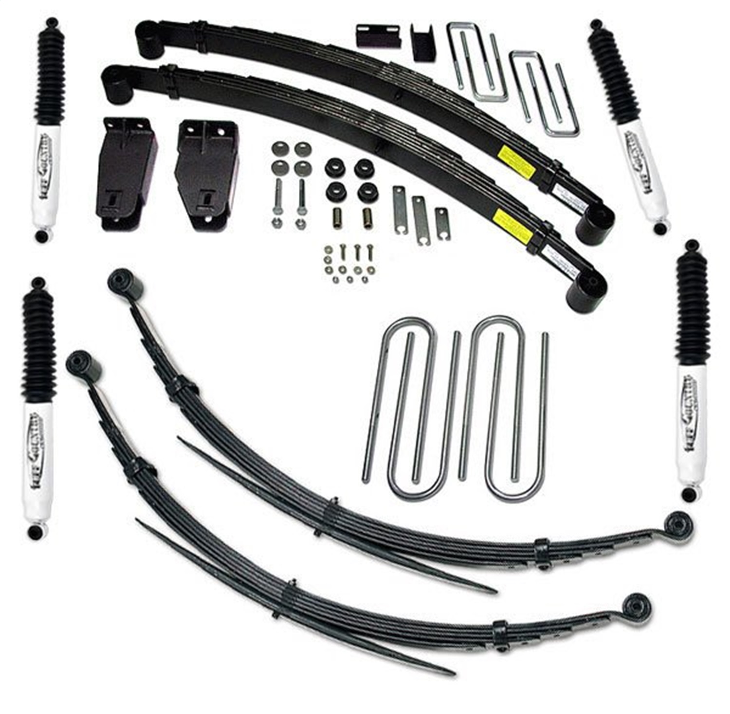 Tuff Country 24822KN - 4 Inch Lift Kit 80-87 Ford F250 4 Inch Lift Kit with Rear Leaf Springs and SX8000 Shocks Fits modesl with Diesel or 460 Gas Engine