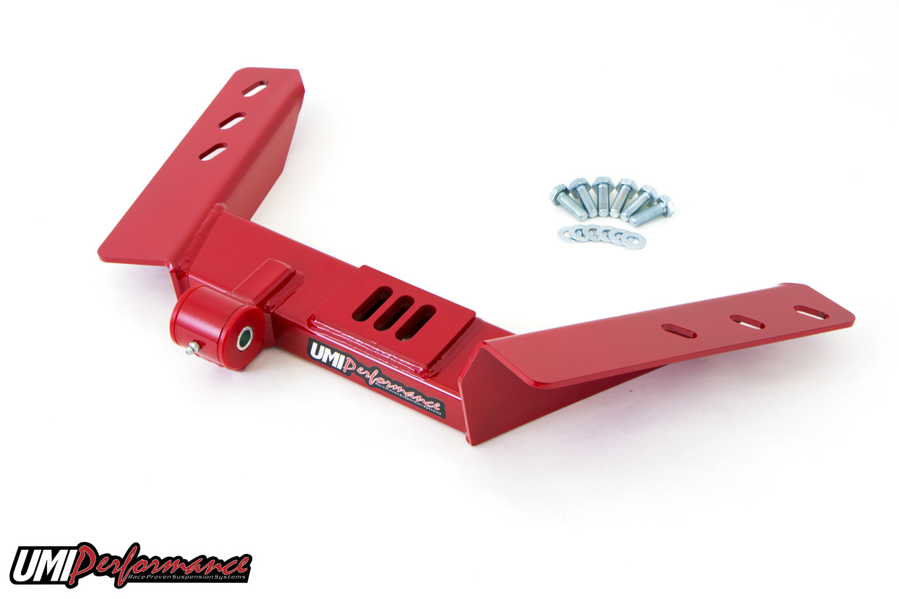 UMI Performance 2218AS-R - 82-92 GM F-Body TH400 Tunnel Brace Front Mount- Red