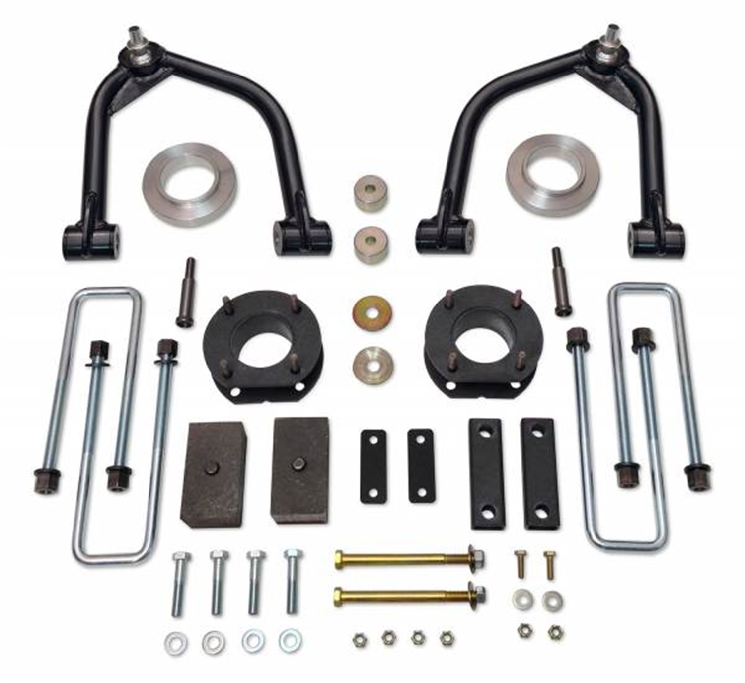 Tuff Country 54076 - 4 Inch Uni-Ball Lift Kit 07-Up Toyota Tundra 4x4 & 2WD w/ Rear Shock Extension Brackets Excludes TRD Pro