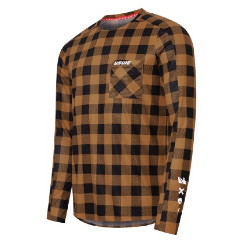 USWE 80951061042108 - Flannel Long Sleeve Lightweight Off-Road Jersey Bronze - 2XL USWE 80951061042108 - Flannel Long Sleeve Lightweight Off-Road Jersey Bronze - 2XL
