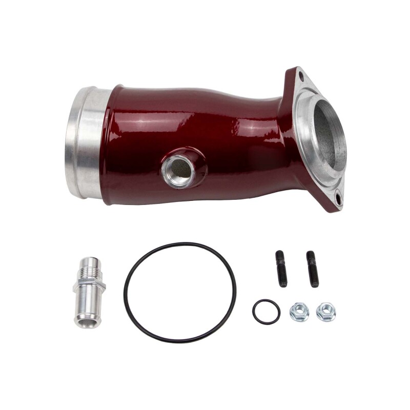 Wehrli WCF100775-RED - 17-24 Duramax L5P High Flow Intake Horn - WCFab Red
