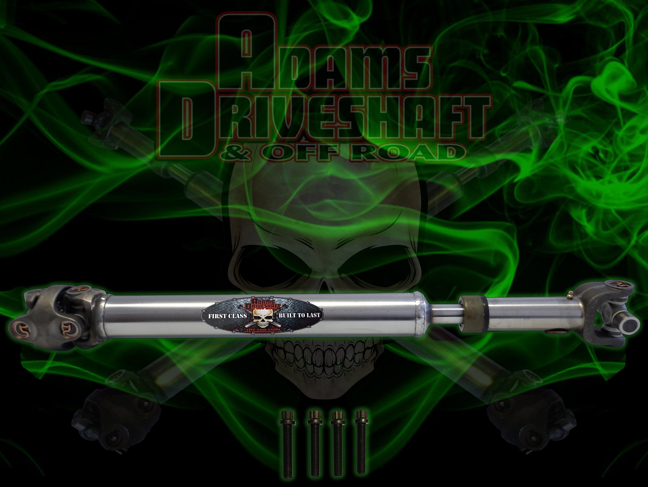 Adams Driveshaft ASDXJ-1310CVF-G - Front XJ Cherokee 1310 CV Driveshaft Heavy Duty Series