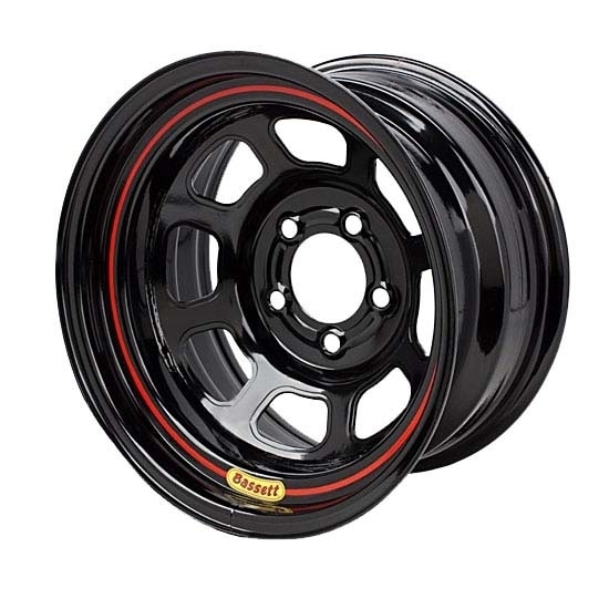 Bassett 57SH35 - Wheel 15x7 D Hole 4 x 100mm 3.5in Black