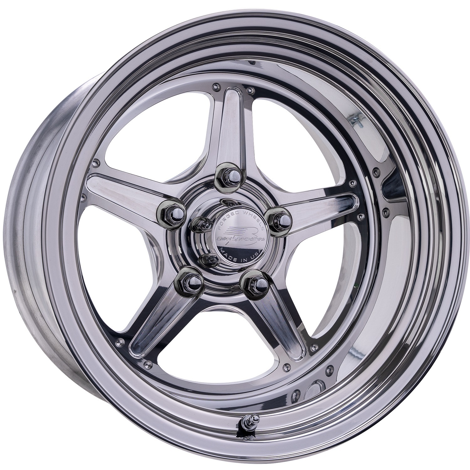 Billet Specialties RS23512L6145 - Street Lite Wheel 15x12 4.5 BS 5x4.75 BC