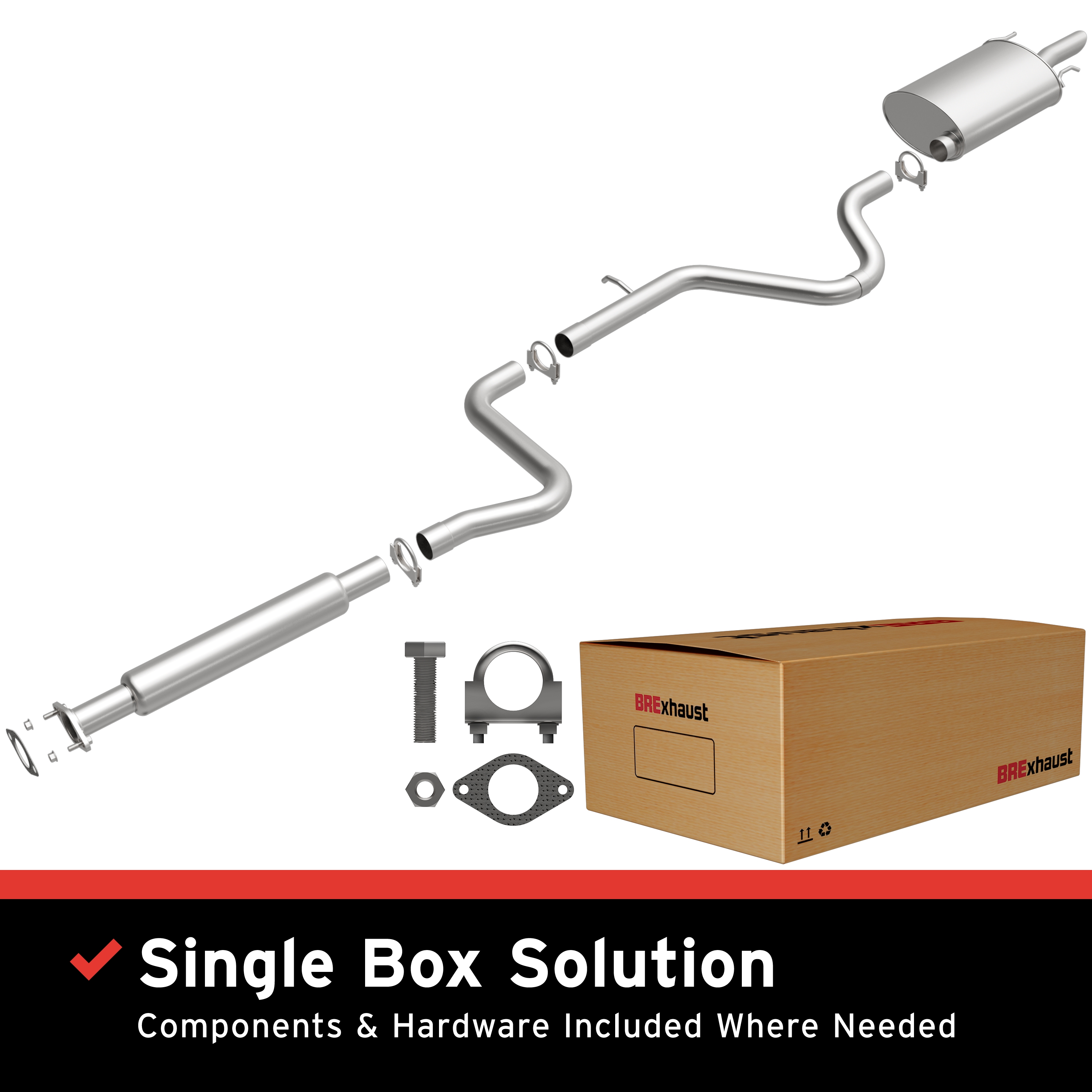 BRExhaust 106-0015 - 2006-2011 Chevrolet Direct-Fit Replacement Exhaust System BRExhaust 106-0015 - 2006-2011 Chevrolet Direct-Fit Replacement Exhaust System