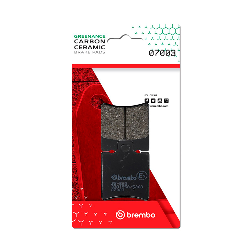 Brembo 07003 - OE Piaggio Storm/Piaggio Tph/Piaggio Zip/Piaggio Typhoon Carbon Ceramic Brake Pad - Front
