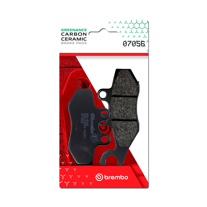 Brembo 07056 - OE Piaggio X-Evo/Piaggio Zip/Piaggio Mp3/Piaggio X10 Carbon Ceramic Brake Pad - Front Brembo 07056 - OE Piaggio X-Evo/Piaggio Zip/Piaggio Mp3/Piaggio X10 Carbon Ceramic Brake Pad - Front