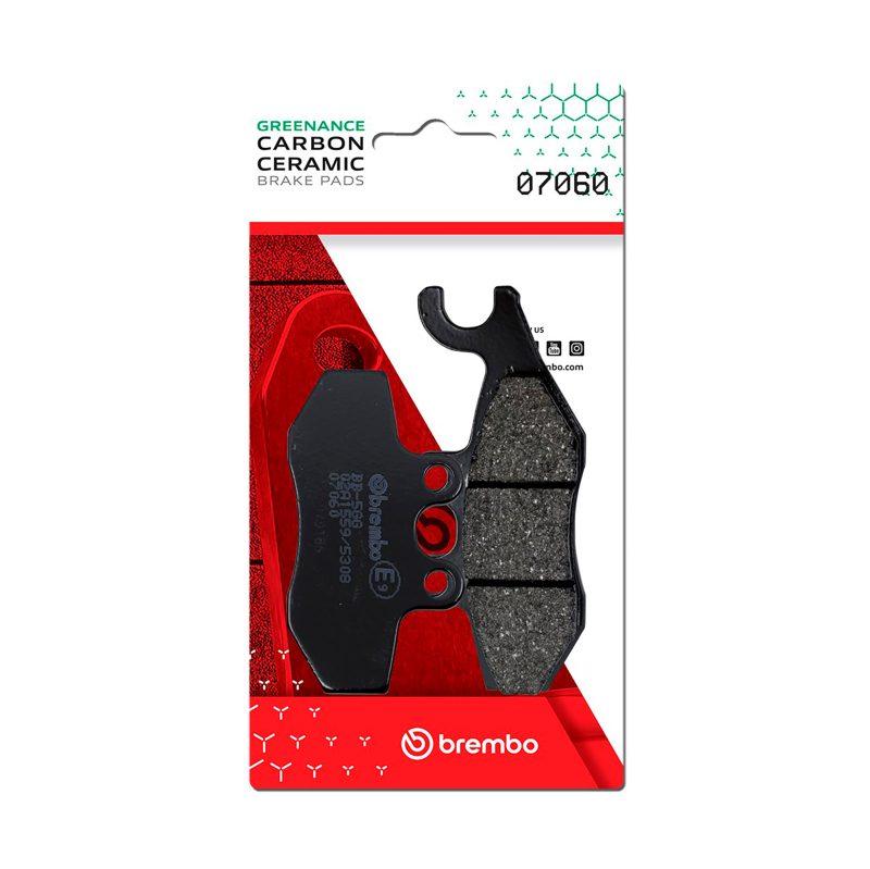 Brembo 07060 - OE Piaggio X-Evo/Piaggio Mp3/Piaggio X10/Piaggio Medley Carbon Ceramic Brake Pad - Rear Brembo 07060 - OE Piaggio X-Evo/Piaggio Mp3/Piaggio X10/Piaggio Medley Carbon Ceramic Brake Pad - Rear