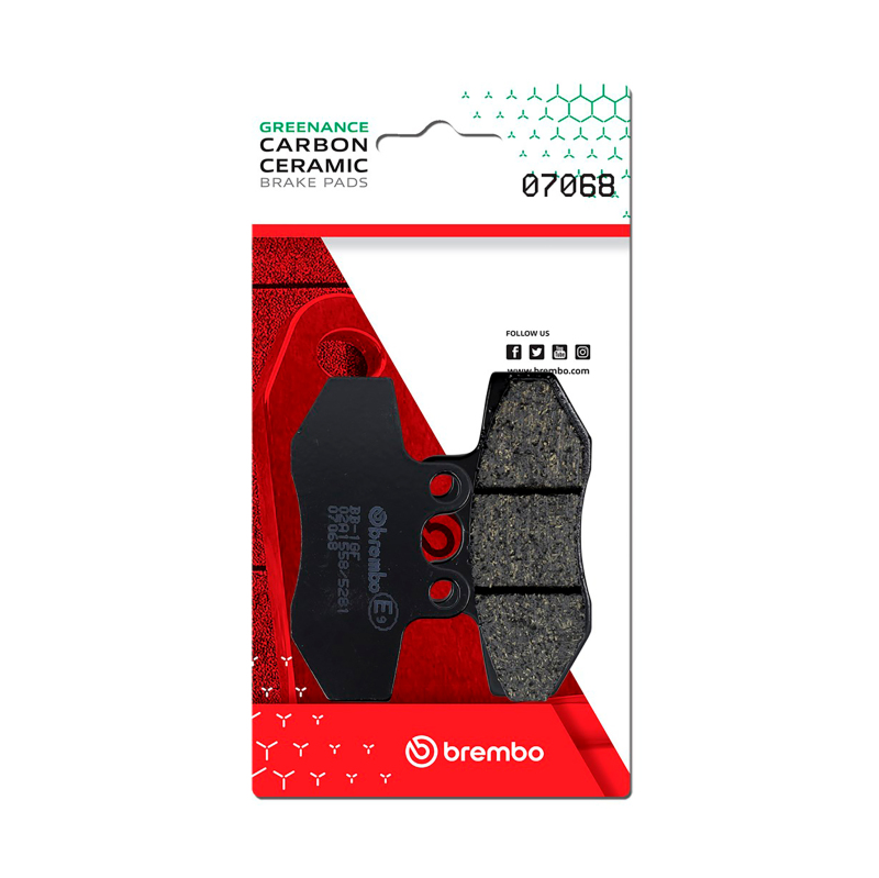Brembo 07068 - OE Yamaha Cygnus Carbon Ceramic Brake Pad - Front Brembo 07068 - OE Yamaha Cygnus Carbon Ceramic Brake Pad - Front