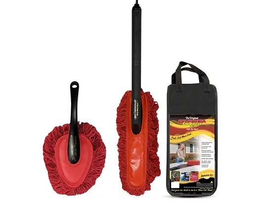 California Car Duster 86445 - Combo Kit Car Duster & Mini duster Black Handle California Car Duster 86445 - Combo Kit Car Duster & Mini duster Black Handle