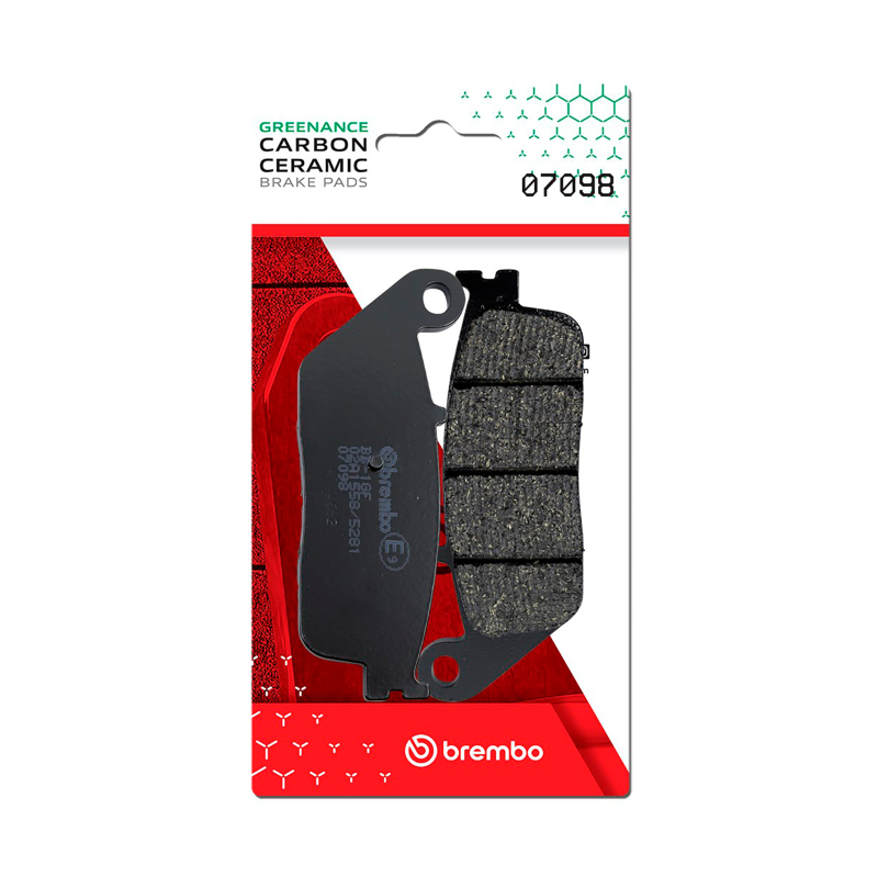 Brembo 07098 - OE Kymco Myroad/Kymco Xciting Carbon Ceramic Brake Pad - Rear