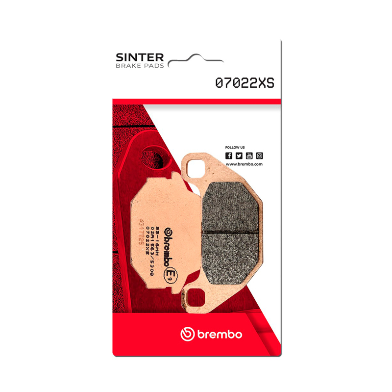 Brembo 07022XS - OE 03-07 Sym GT 500cc Brake Pad - Rear Brembo 07022XS - OE 03-07 Sym GT 500cc Brake Pad - Rear