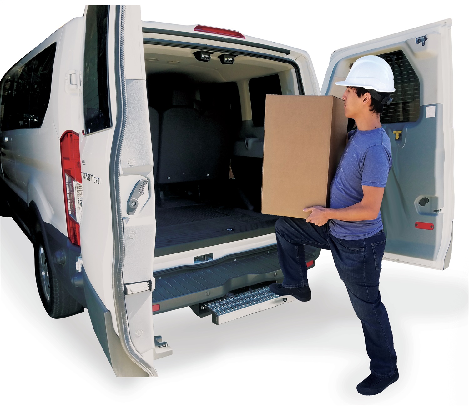 Carr 501079 - - WTS; 24 in. Retractable Step (Ford Transit Van,Rear Door); XP3 Blk /Glvznd Carr 501079 - - WTS; 24 in. Retractable Step (Ford Transit Van,Rear Door); XP3 Blk /Glvznd
