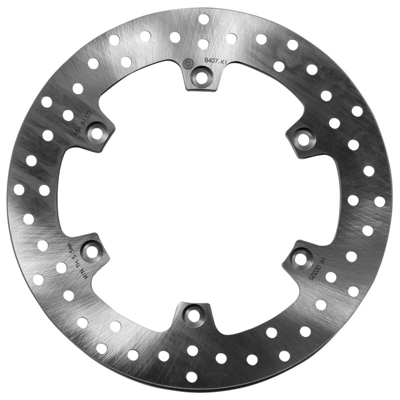 Brembo 68B407K1 - OE 17-21 Moto-Guzzi Audace Carbon 1400cc 282x6mm Brake Disc - Rear Fixed