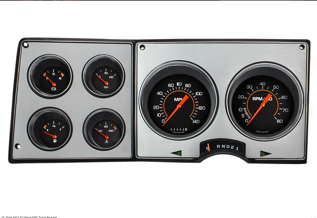 Classic Instruments CT73OL - 1973-87 Chevy/GMC direct-fit cluster Classic Instruments CT73OL - 1973-87 Chevy/GMC direct-fit cluster