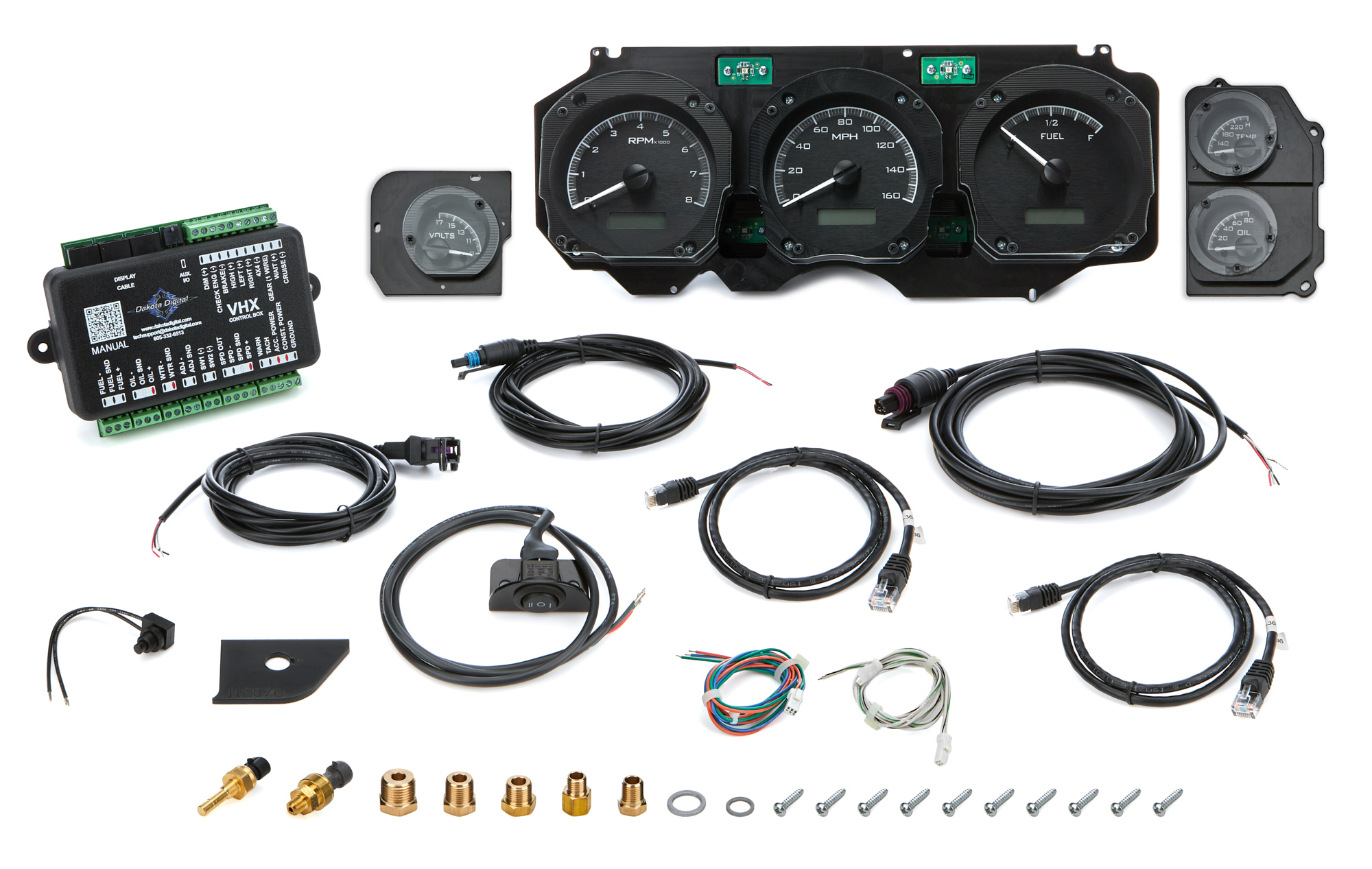 Dakota Digital VHX-70C-CVL-K-W - 1970-72 Chevy Chevelle VHX Instrument System