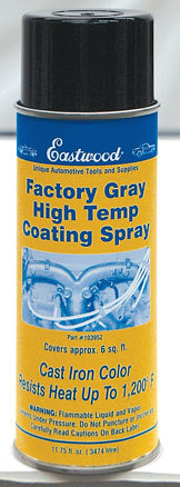 Eastwood 10395Z - Factory Gray Hi-Temp Coating 11.75oz Aerosol