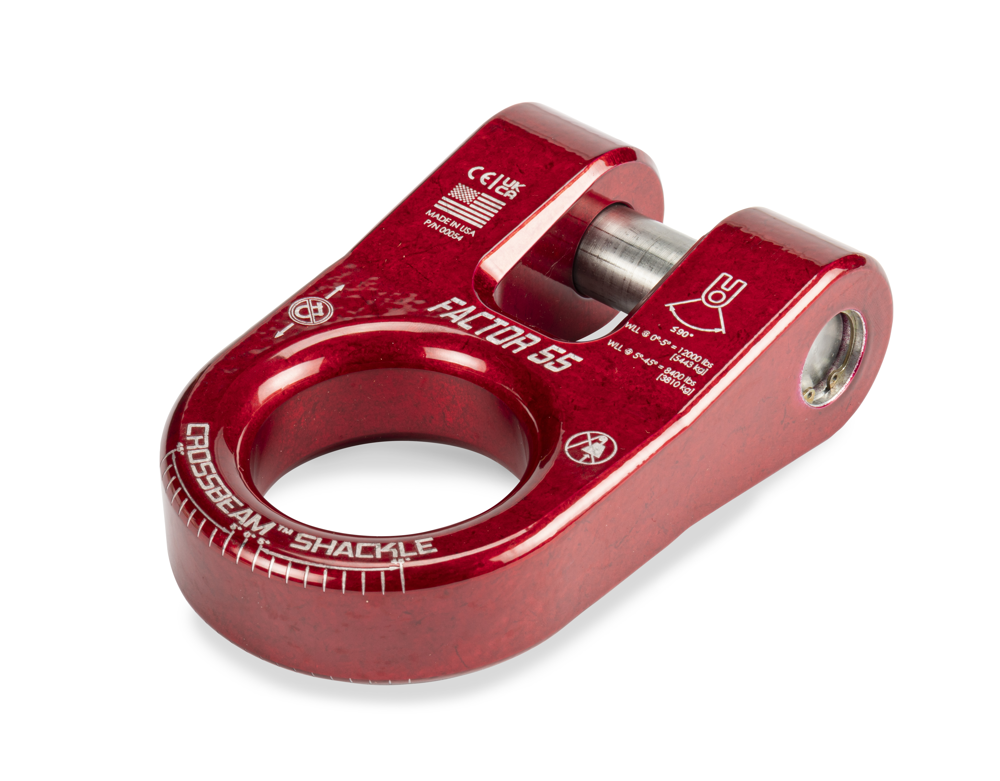 Factor 55 00054-01 - CROSSBEAM SHACKLE RED Factor 55 00054-01 - CROSSBEAM SHACKLE RED