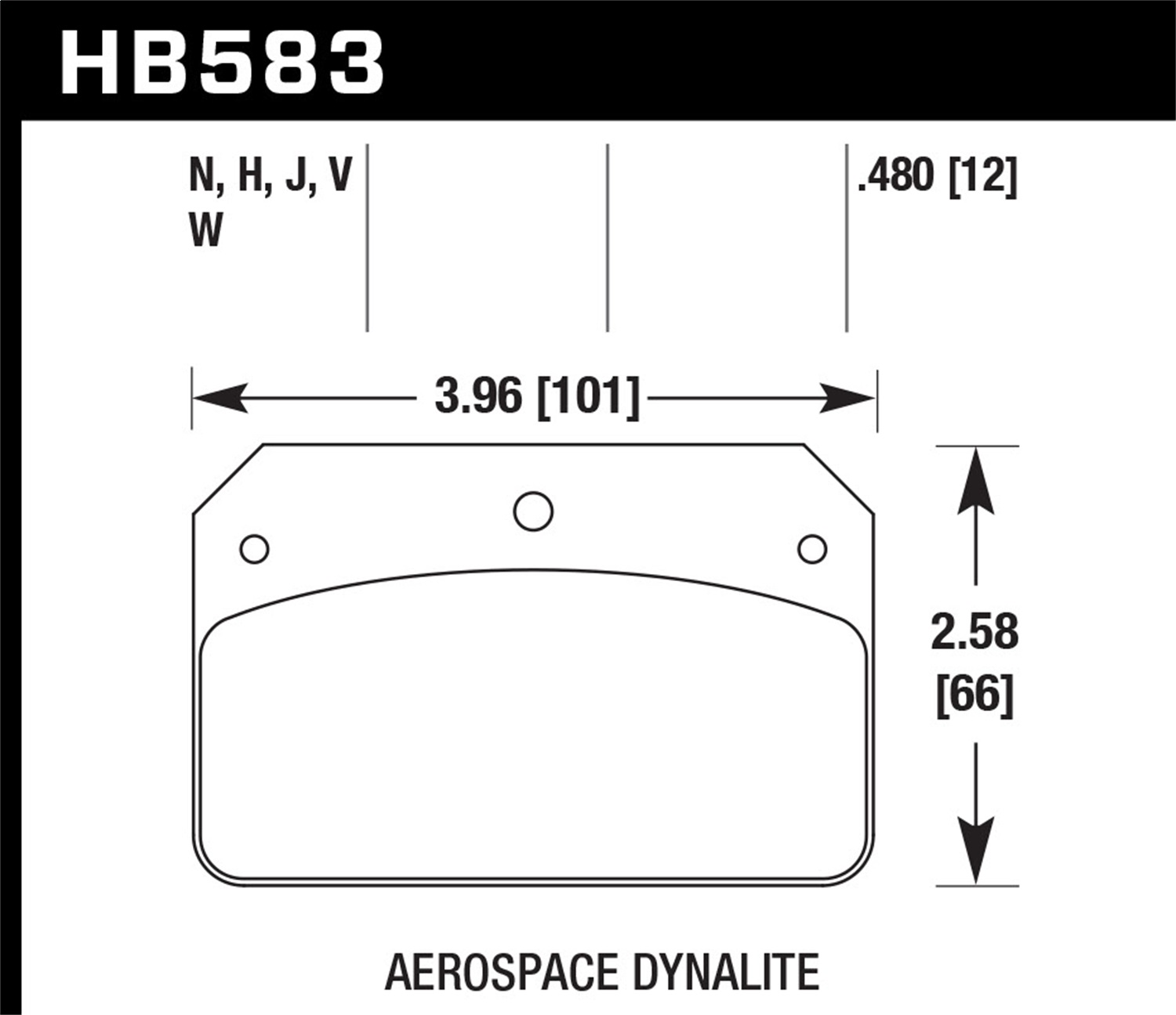Hawk HB583W.480 - DTC-30 Disc Brake Pad Hawk HB583W.480 - DTC-30 Disc Brake Pad