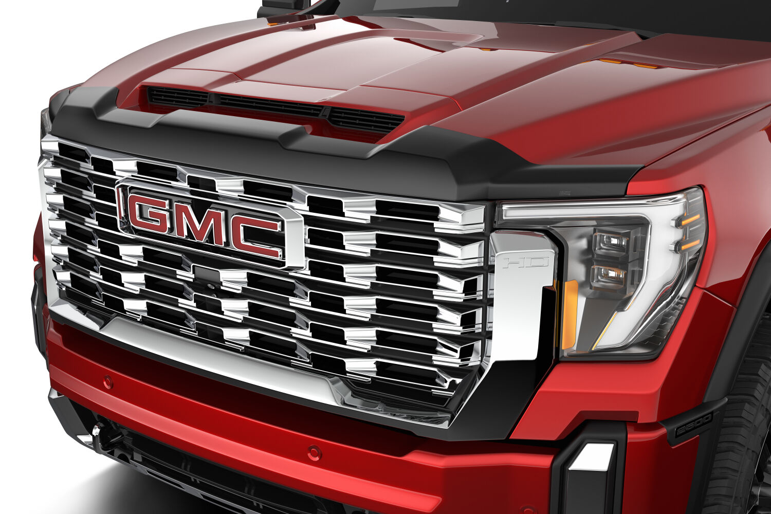 Husky Liners 2842285 - 2024 GMC Sierra 2500/3500HD Aeroskin Hood Protector - Smoke