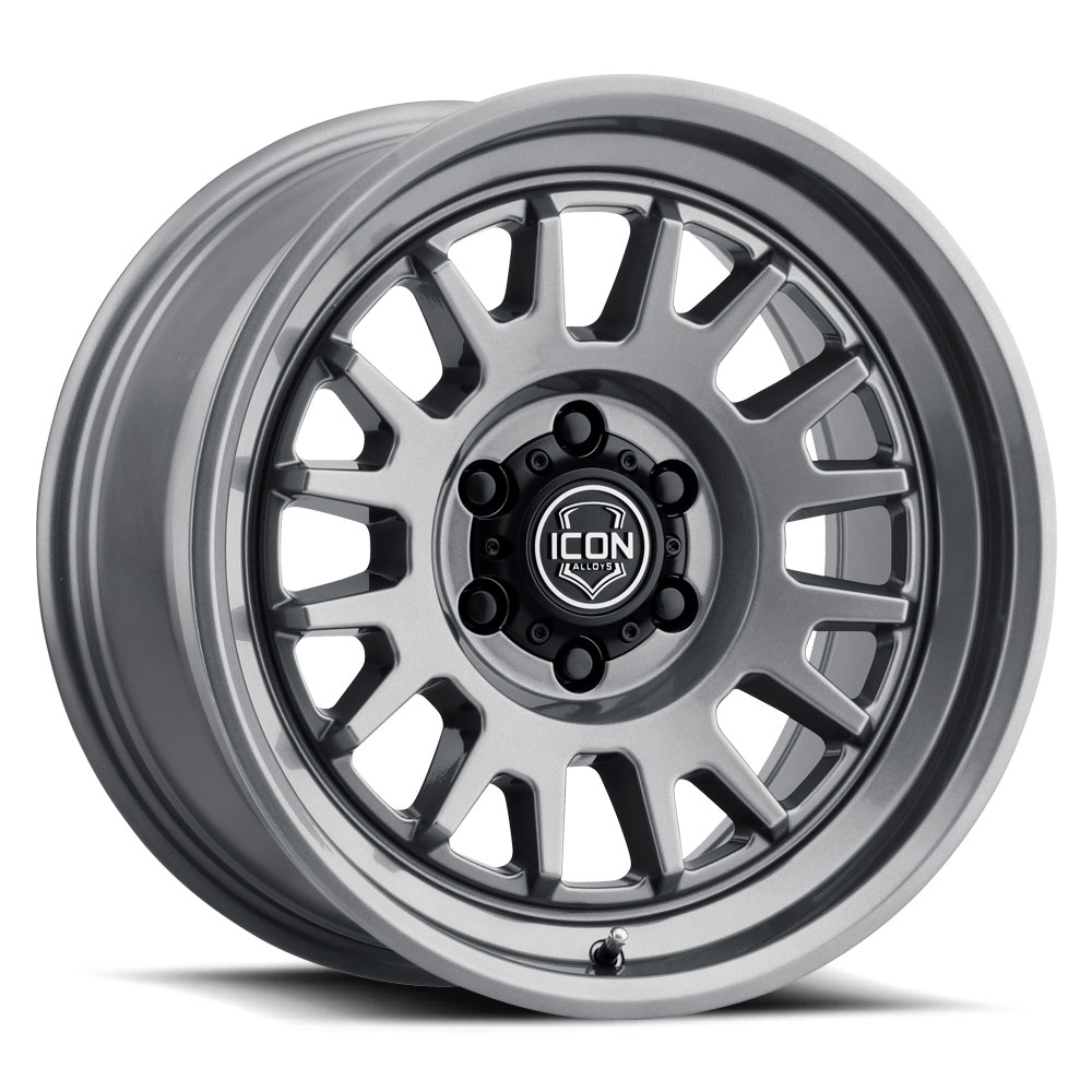 Icon 8217859057GM - Anza 17x8.5 / 6x5.5 / 25mm Offset / 5.75in BS - Gun Metal Wheel
