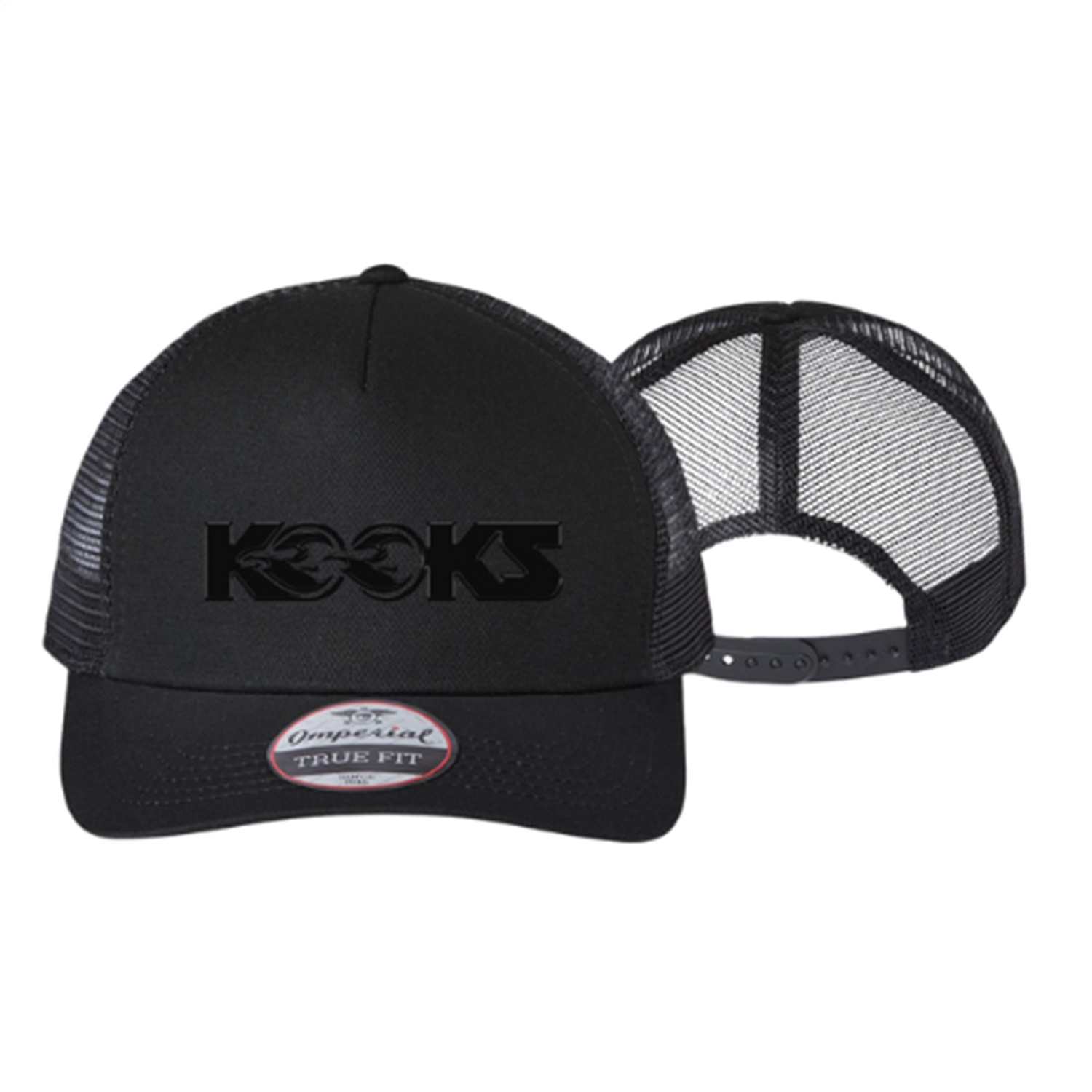 Kooks HT-100611 - Logo Hat - Black on Black Snapback