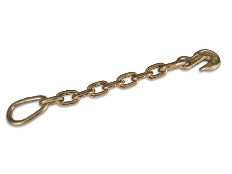 Macs Custom Tie-Downs 711838 - Chain Extension 3/8in x 18.5in Hook and Oval