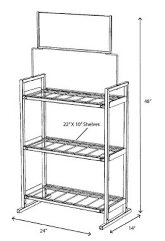 Odyssey Battery ODY6RETAILER - 6-Battery Display Rack (2 Wide x 3 High)