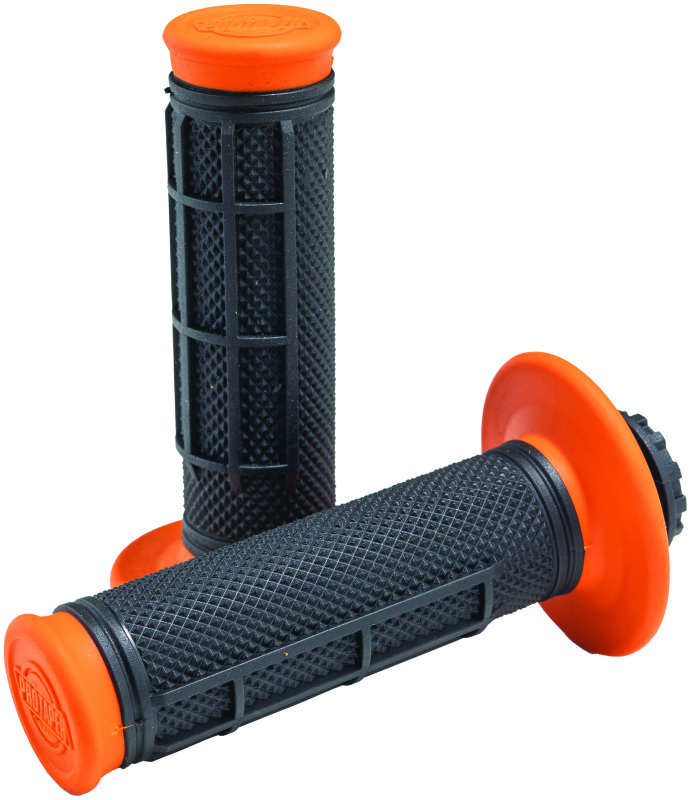 ProTaper 023354 - Pro Series Clamp On 1/2 Waffle Orange/Black ProTaper 023354 - Pro Series Clamp On 1/2 Waffle Orange/Black