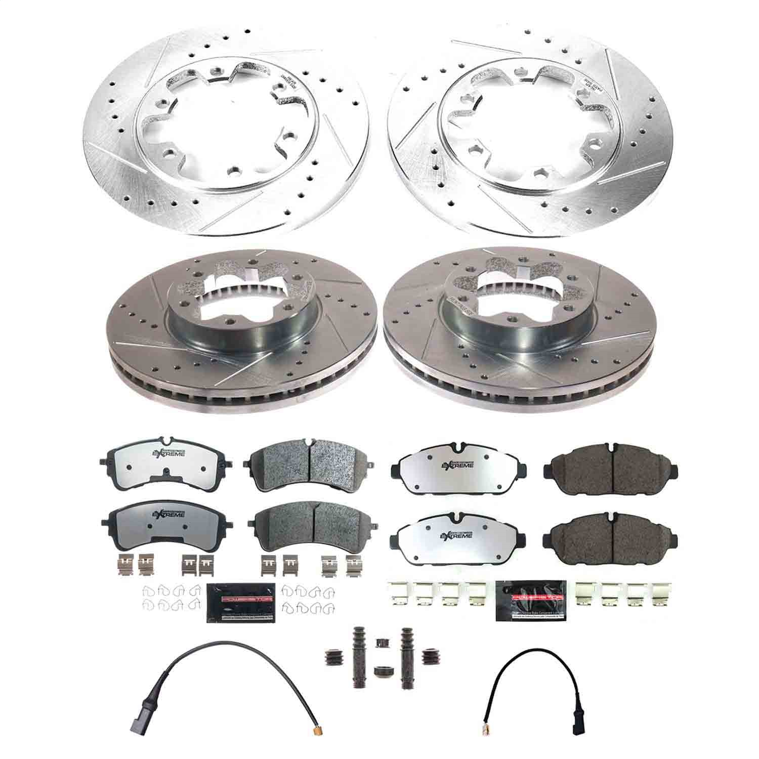 PowerStop K9001-36 - Power Stop 2020 Ford Transit-150 Front and Rear Z36 Truck & Tow Brake Kit PowerStop K9001-36 - Power Stop 2020 Ford Transit-150 Front and Rear Z36 Truck & Tow Brake Kit