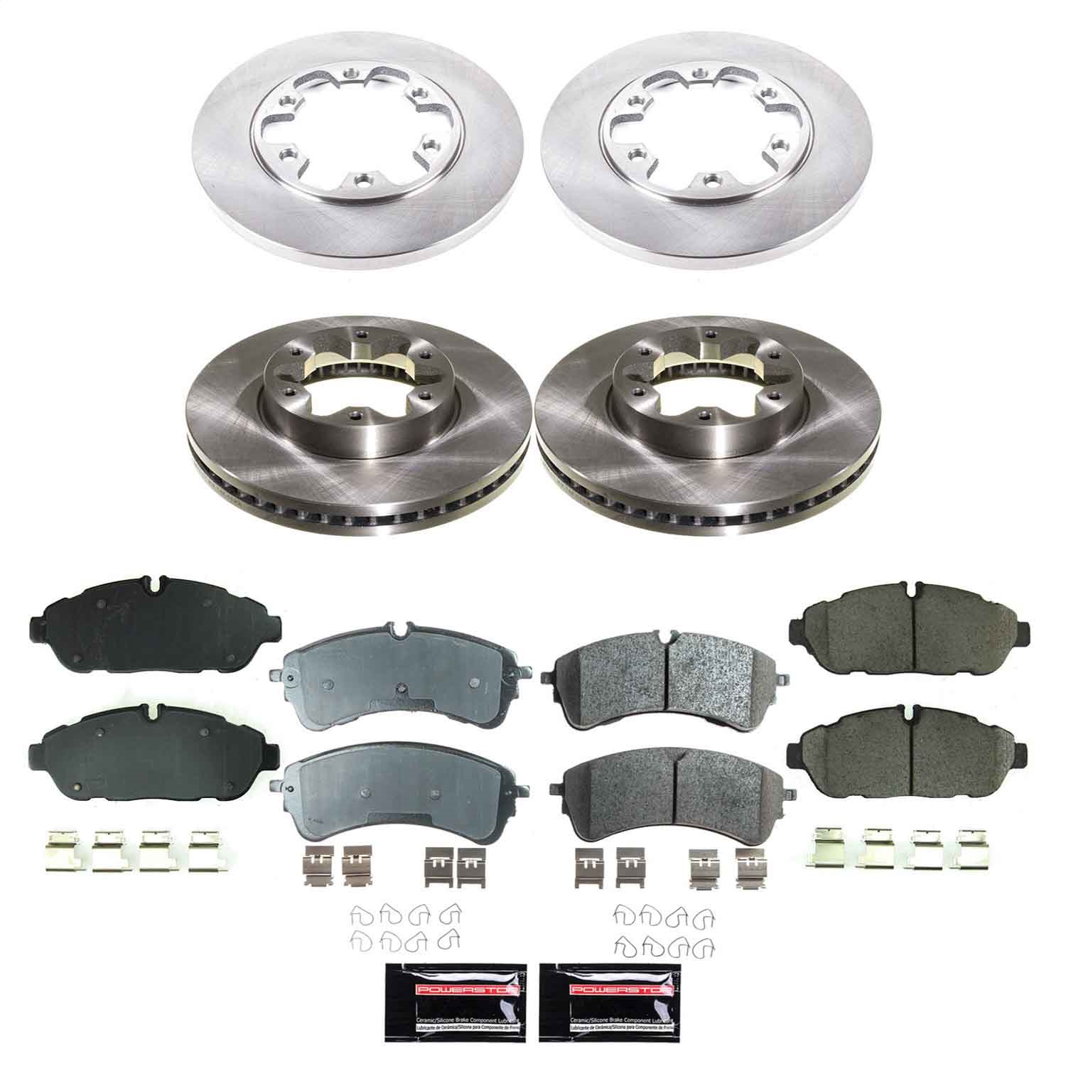 PowerStop KOE9001 - Power Stop 2020 Ford Transit-150 Front and Rear Autospecialty Brake Kit PowerStop KOE9001 - Power Stop 2020 Ford Transit-150 Front and Rear Autospecialty Brake Kit