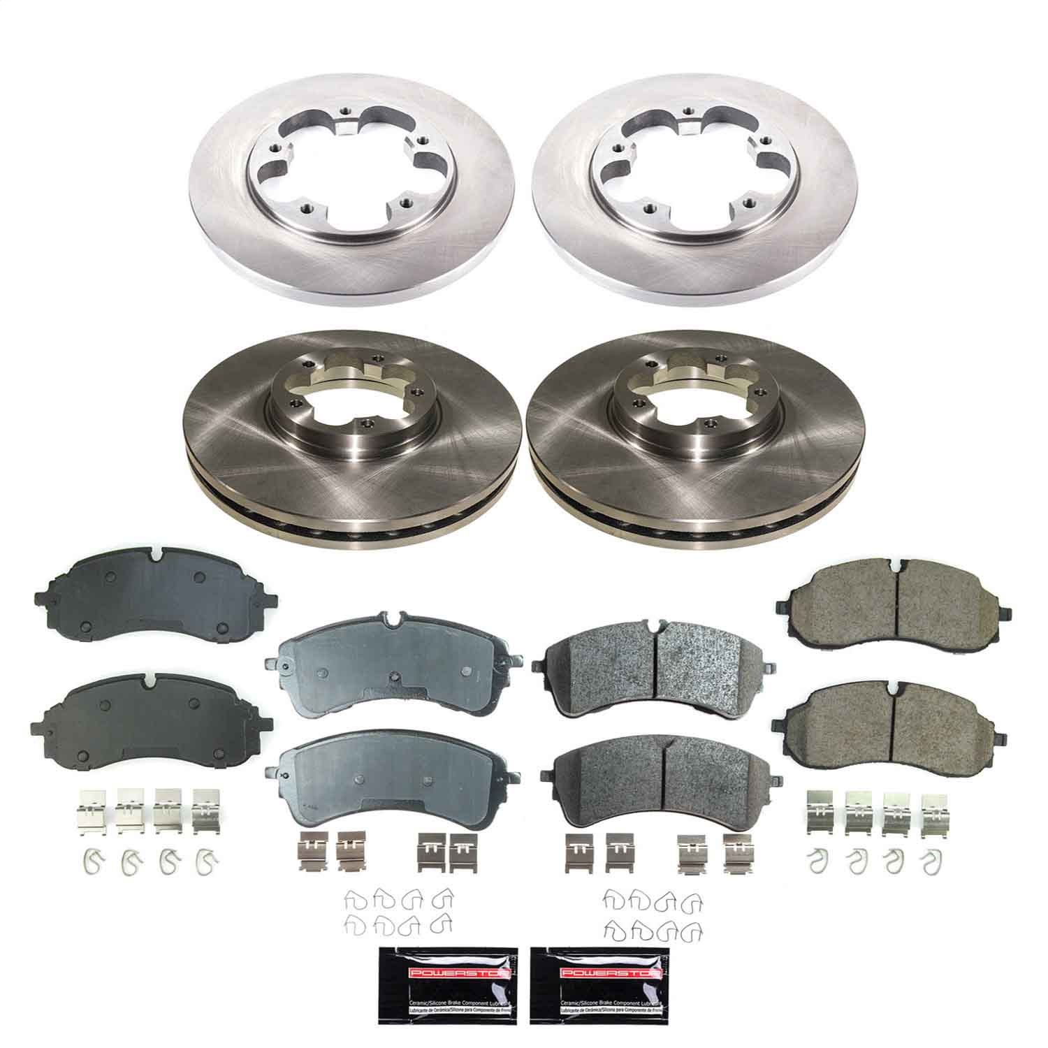 PowerStop KOE9056 - OE Stock Replacement Low-Dust Ceramic Brake Pad and Rotor Kit PowerStop KOE9056 - OE Stock Replacement Low-Dust Ceramic Brake Pad and Rotor Kit