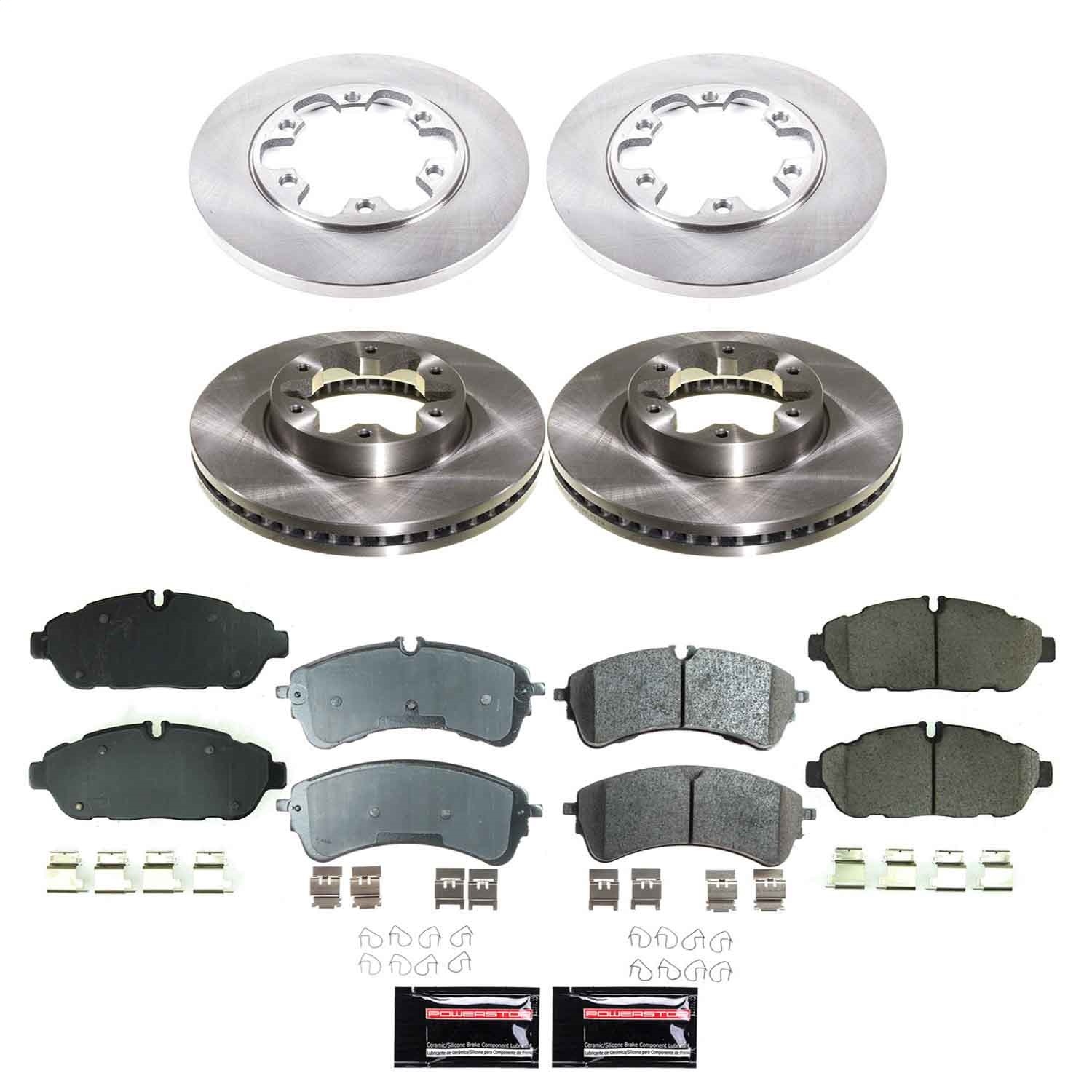 PowerStop KOE8998 - Power Stop 2021 Ford Transit-150 Front and Rear Autospecialty Brake Kit PowerStop KOE8998 - Power Stop 2021 Ford Transit-150 Front and Rear Autospecialty Brake Kit