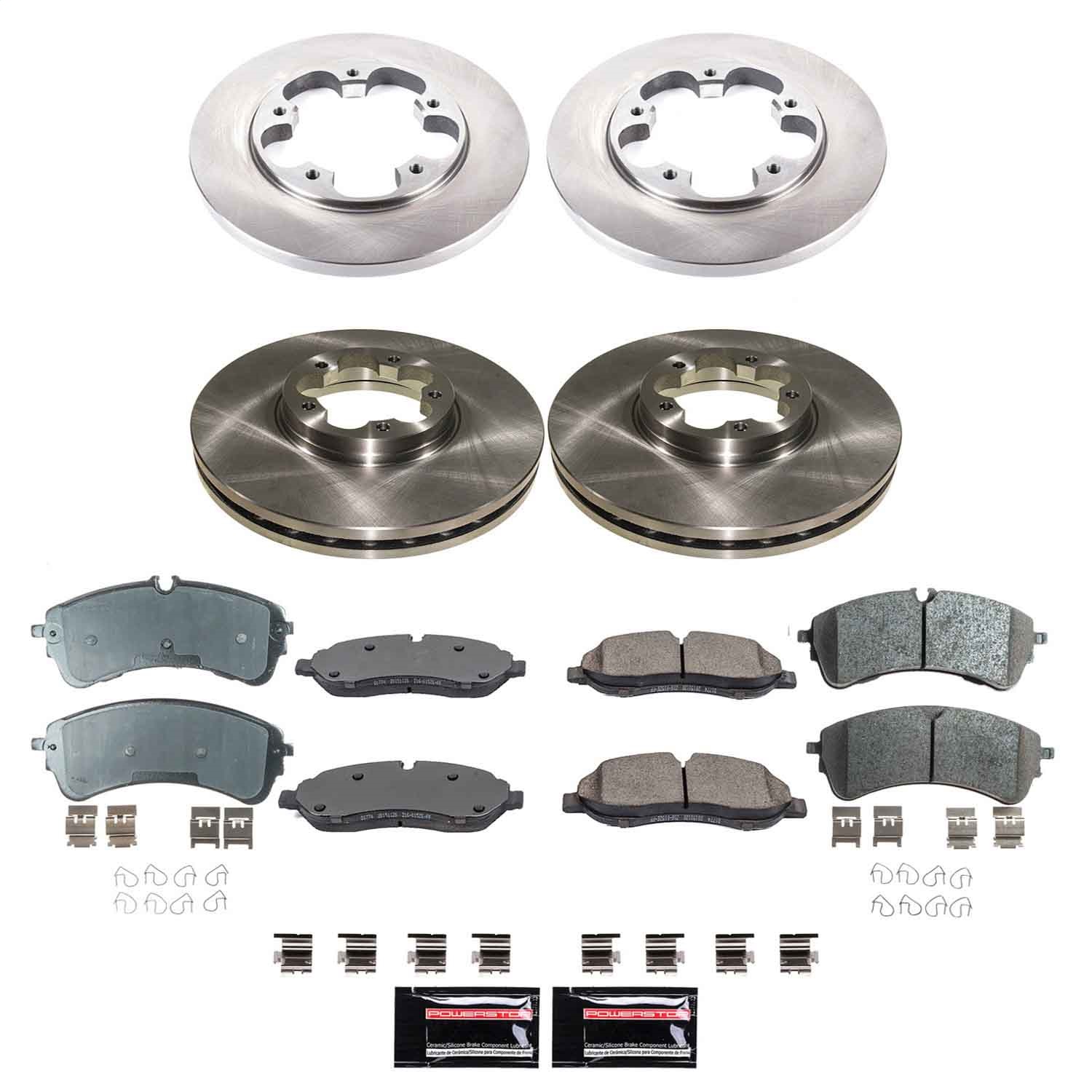PowerStop KOE8999 - Power Stop 2020 Ford Transit-150 Front and Rear Autospecialty Brake Kit PowerStop KOE8999 - Power Stop 2020 Ford Transit-150 Front and Rear Autospecialty Brake Kit