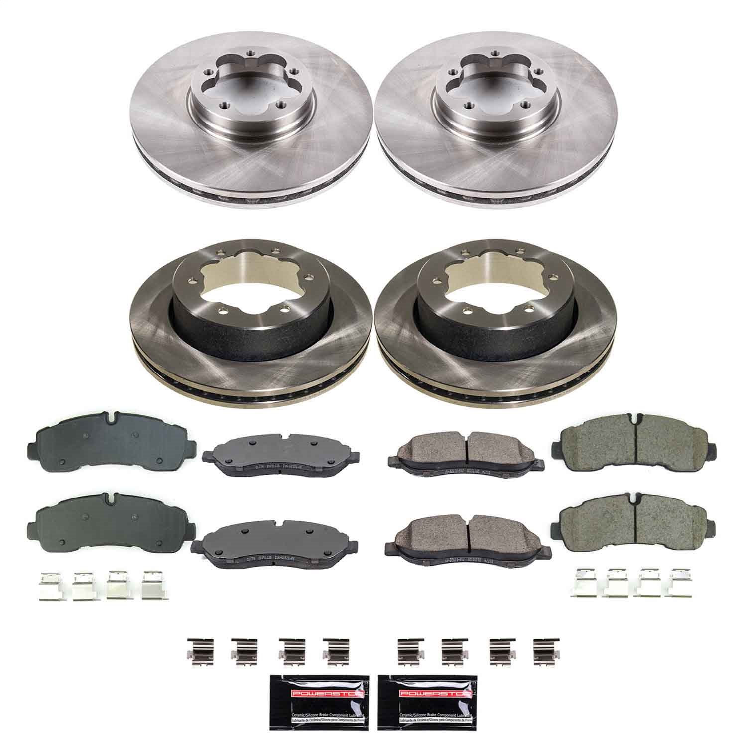 PowerStop KOE8982 - Power Stop 20-23 Ford Transit-350 HD Front and Rear Autospecialty Brake Kit PowerStop KOE8982 - Power Stop 20-23 Ford Transit-350 HD Front and Rear Autospecialty Brake Kit