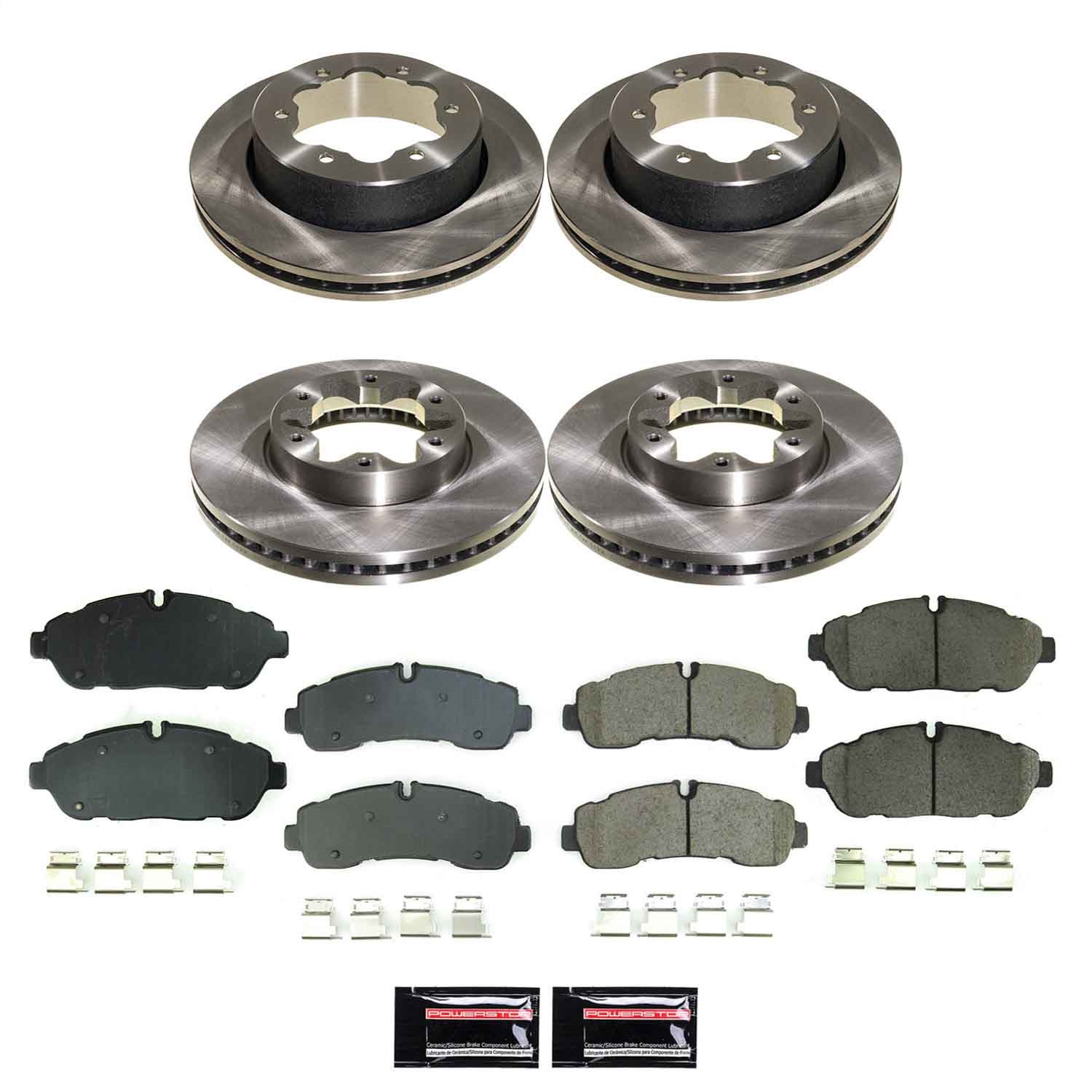 PowerStop KOE8984 - Power Stop 20-23 Ford Transit-350 HD Front and Rear Autospecialty Brake Kit