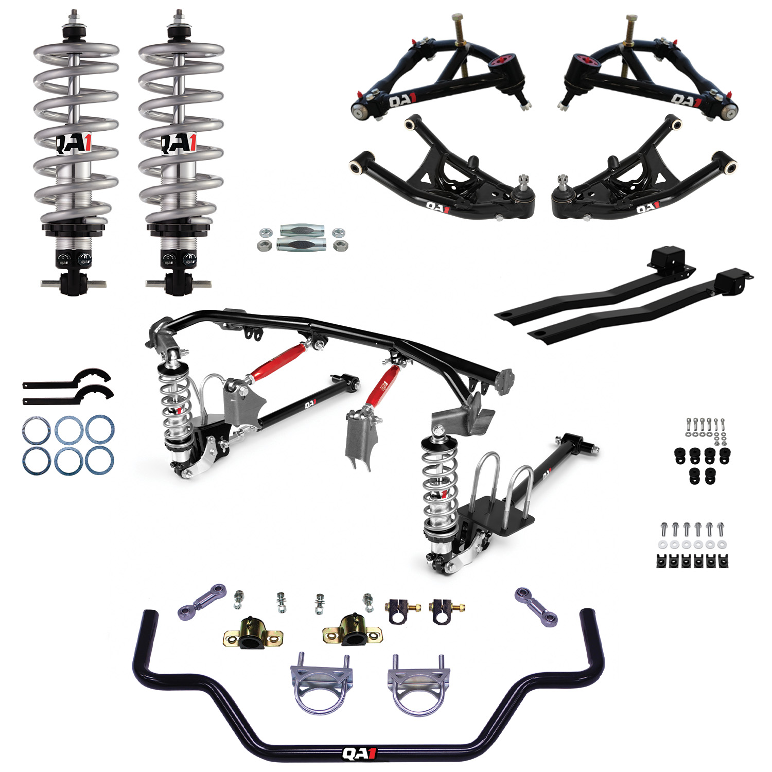 QA1 DK42-GMF1 - 67-69 GM F-Body Level 2 Full Vehicle Drag Kit w/ Shocks