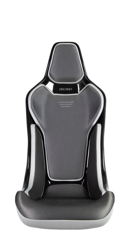 Recaro NA-087.20.619 - RCS Ergonomic Seat - Black/Silver Glass Mesh (3 Point Belt)