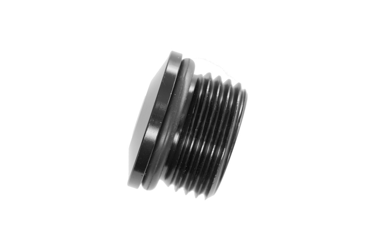 Redhorse Performance 8814-10-2 - 10AN O-Ring Port Plug Black Low Profile
