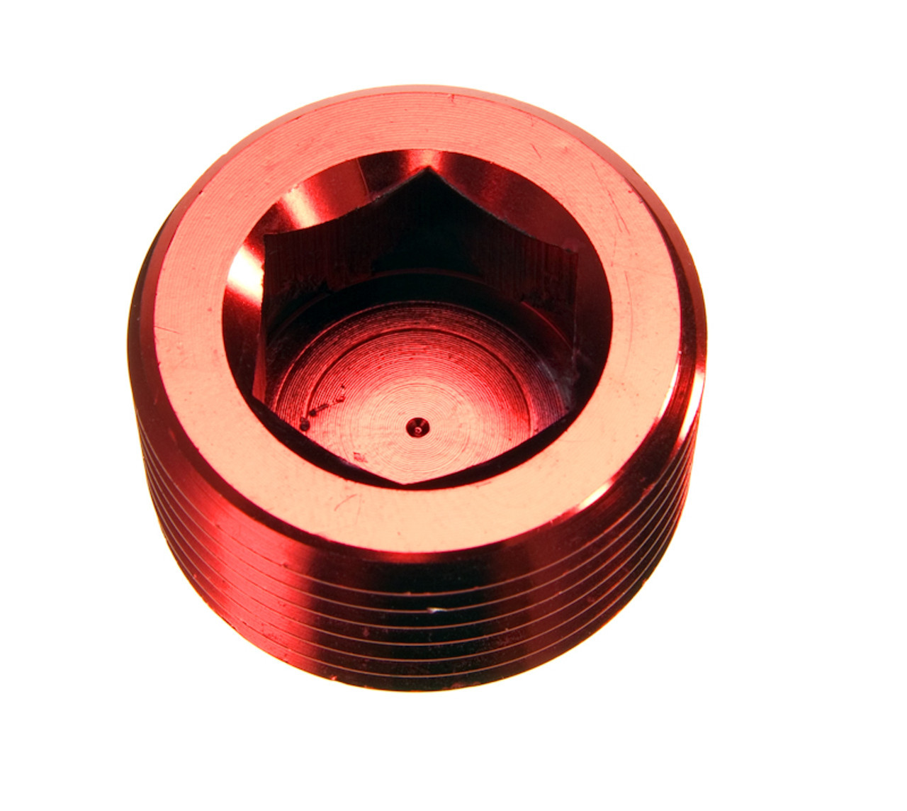Redhorse Performance 932-04-3 - 4AN 1/4NPT Pipe Plug Hex Head Red 2/pkg