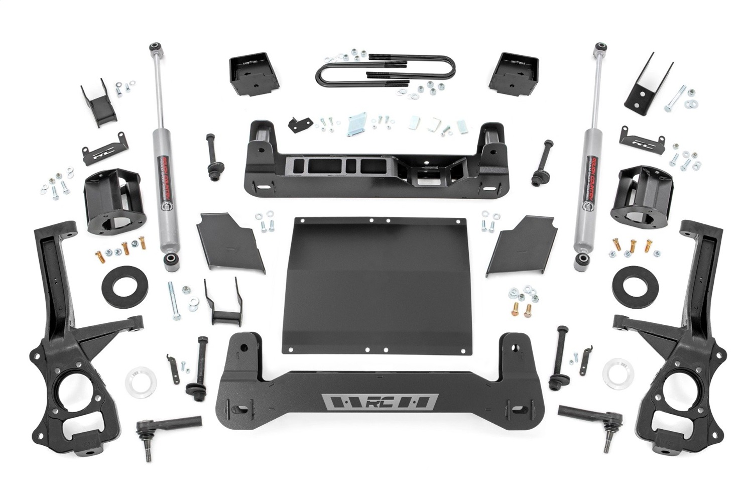 Rough Country 26631D - 6 Inch Lift Kit - Mono Leaf Rear - Diesel - GMC Sierra 1500 2WD/4WD (19-24)